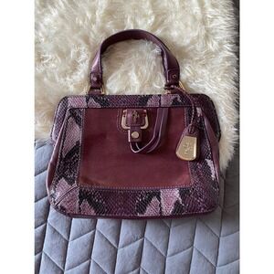 COLE HAAN 'Gracie' Purple Satchel